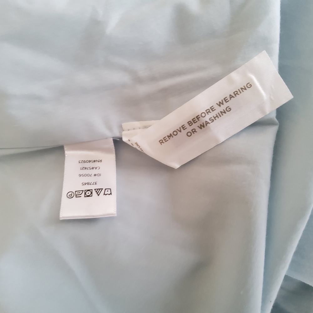 Ann Taylor Loft Linen Flare A-Line Mini Skirt Size 14 Blue New - Picture 6 of 10